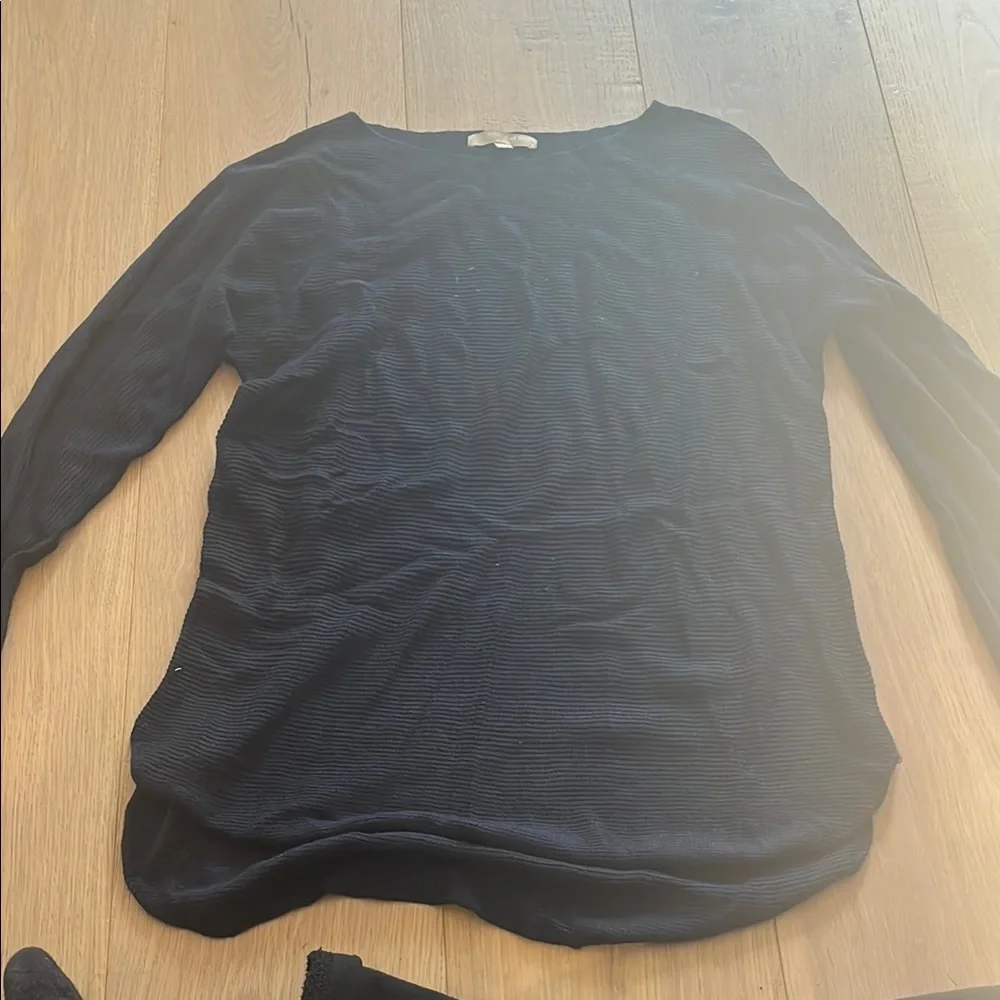 Joan Vass Black Knit Top - Picture 1 of 3